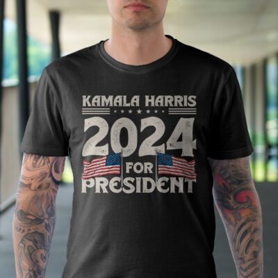 Alternative view of Kamala Harris 2024 For President Election Political T-Shirt