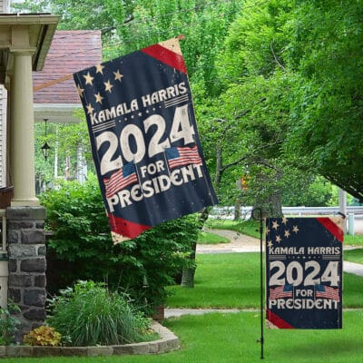 Alternative view of Kamala Harris 2024 For President Election Political Outdoor House Flag - Home Garden Flag