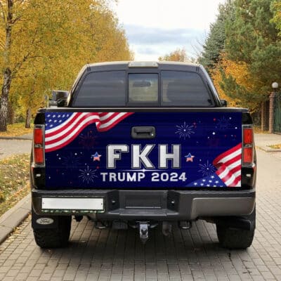 Alternative view of FKH Trump 2024 Funny Kamala Harris Truck Tailgate Decal Sticker Wrap - Vinyl Graphic Decal Bumper Sticker