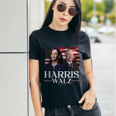 Alternative view of Harris Walz 2024 T-Shirt - Support Kamala Harris Presidential Election Shirt