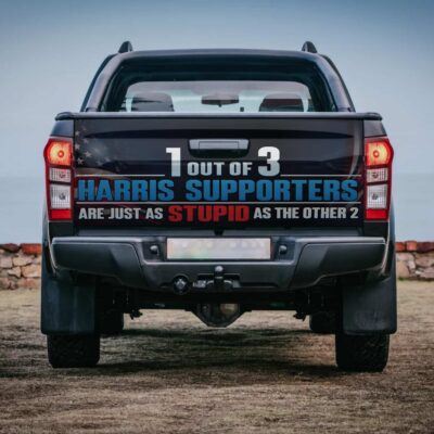 1 Out Of 3 Harris Supporters Are Just As Stupid As The Other 2 Truck Tailgate Decal Sticker Wrap