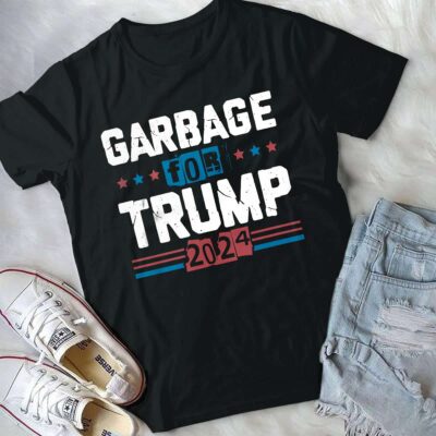 Alternative view of Garbage For Trump 2024 T-Shirt - Support Trump Presidential Election Shirt