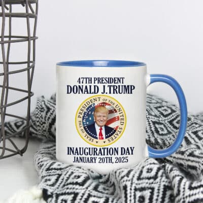 47th President Donald Trump Inauguration Day January 20th 2025 Ceramic Accent Coffee Mug