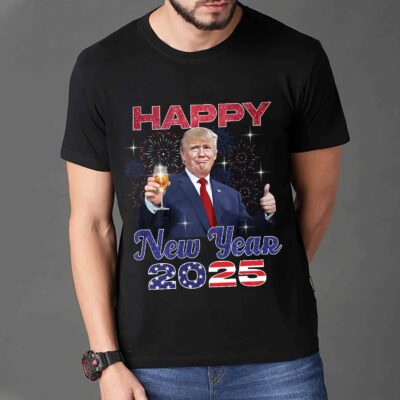 Happy New Year 2025 Trump For President T-Shirt - Trump Inauguration Day Shirt
