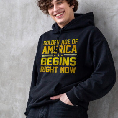 Alternative view of Golden Age Of America Begins Right Now - Trump Inauguration Hoodie - Sweatshirt - Long Sleeve Tee