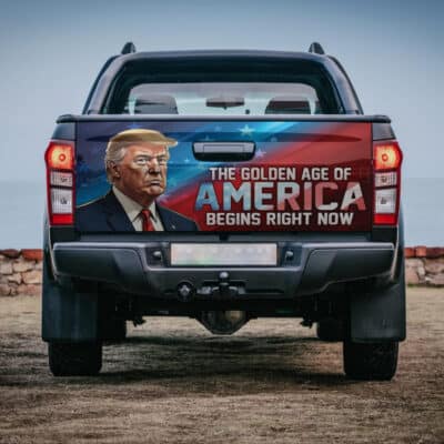 The Golden Age Of America Begins Right Now Donald Trump Inauguration 2025 Truck Tailgate Decal Sticker Wrap