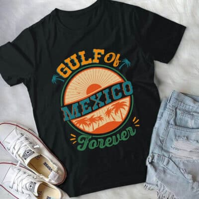 Gulf of Mexico Forever T-Shirt - Gulf of Mexico Palms Summer Holiday Vacation Shirt