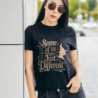 Alternative view of Some Of Us Are Just Different Witch T-Shirt - Witch V-Neck Shirt For Women