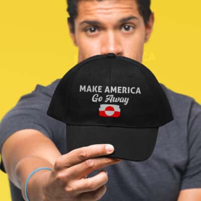 Alternative view of Make America Go Away Hats for Men Women Trendy Washed Distressed Baseball Twill Cap Hat