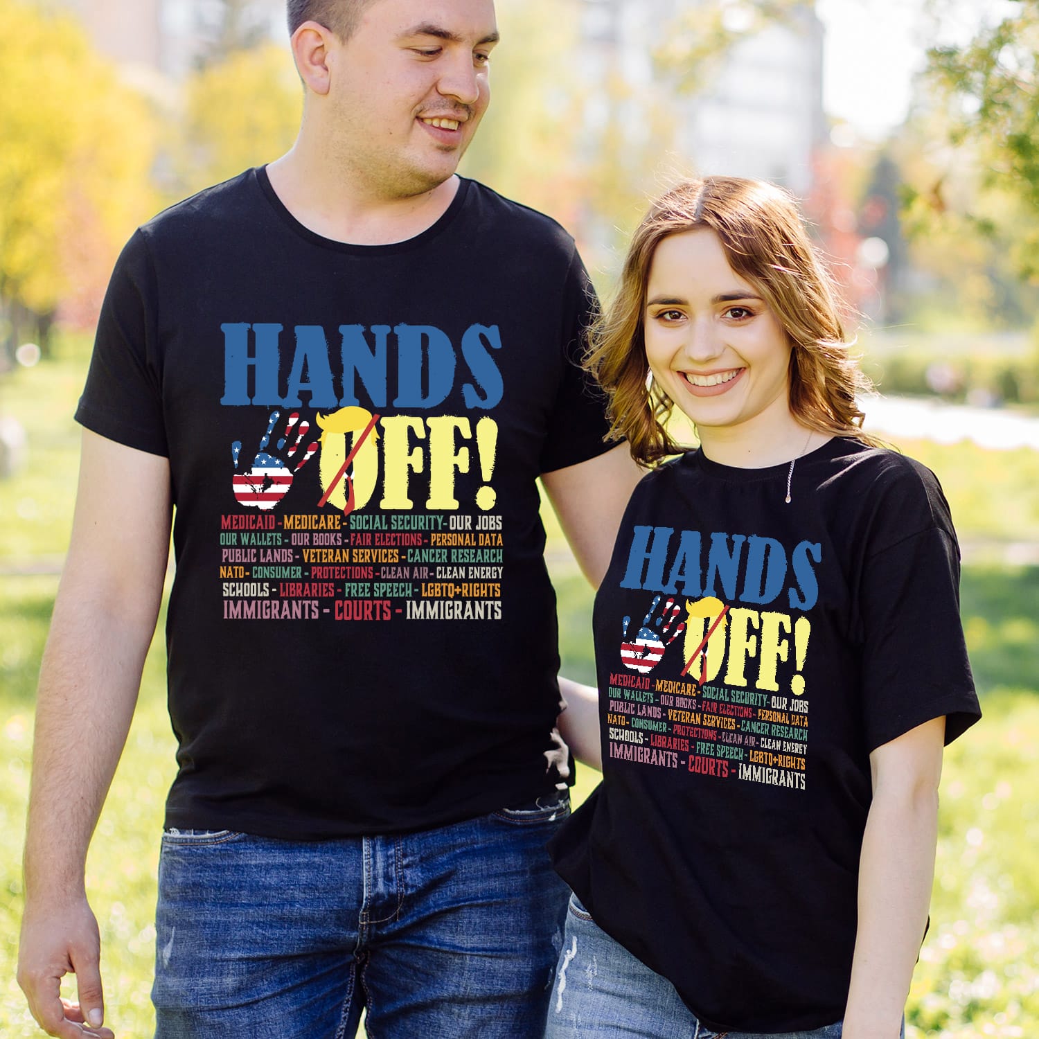 9VT. Trump Hands Off shirt mk3