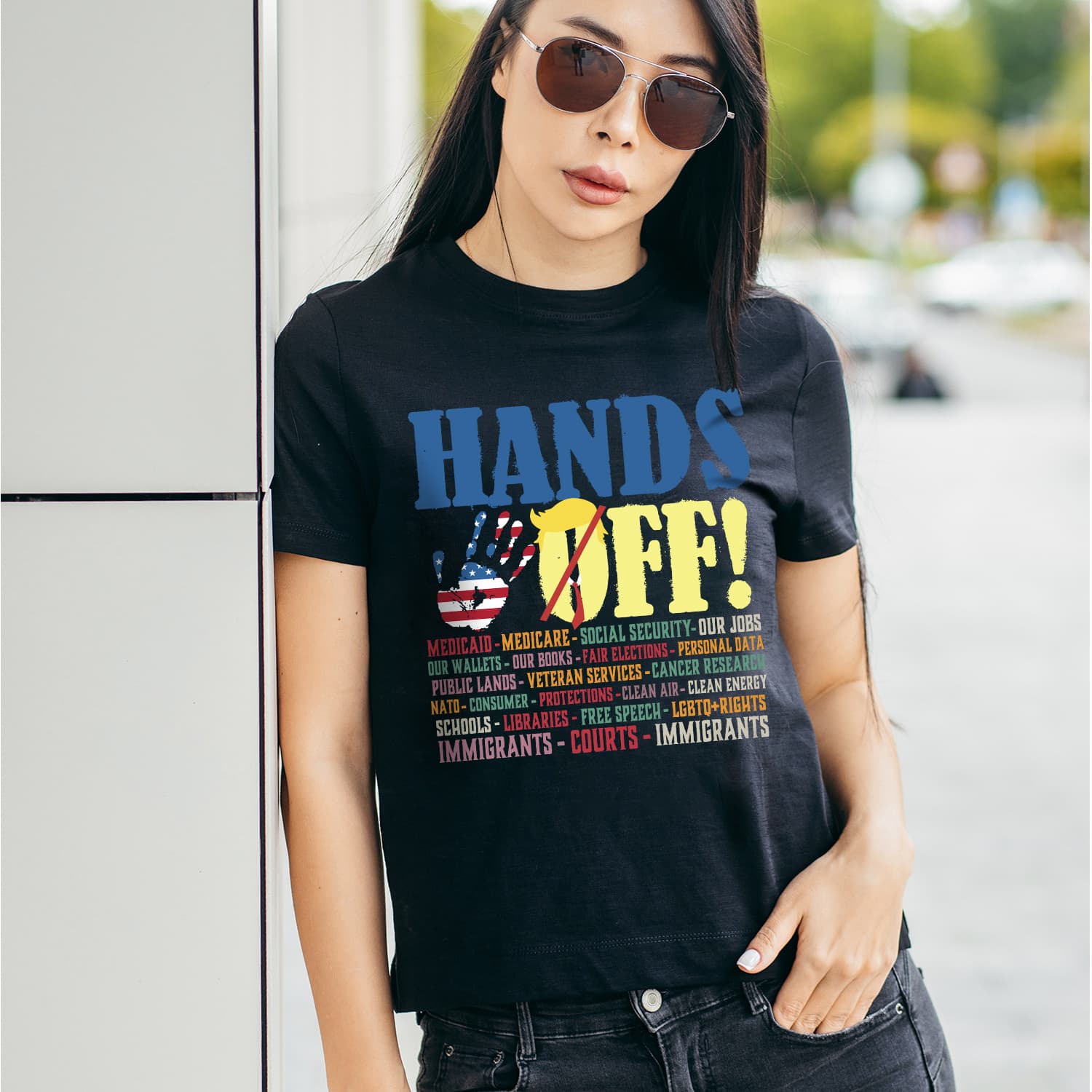 9VT. Trump Hands Off shirt mk4