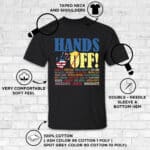 9VT. Trump Hands Off shirt mk6