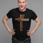 He Is Risen Matthew 28:6 Jesus Cross Christian Religious T-Shirt