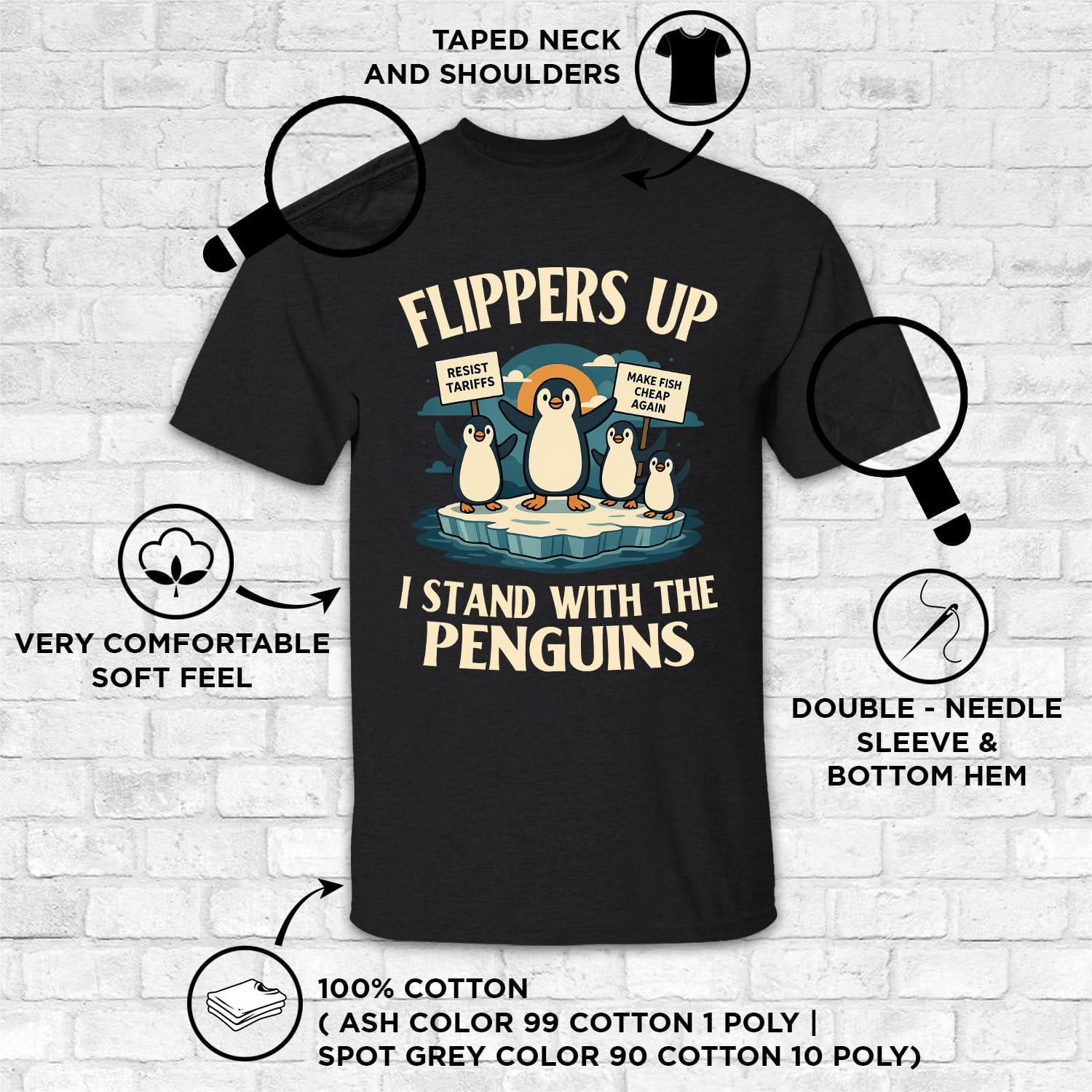 4VT. Stand With The Penguins shirt mk2