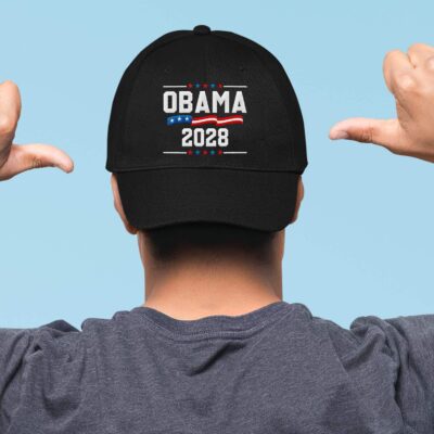 Alternative view of Obama 2028 Political Embroidered Twill Hat Adjustable Cap For Men Women - Obama For President Hat