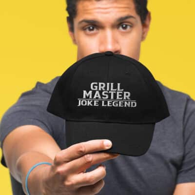 Alternative view of Grill Master Joke Legend Funny Cooking Chef Embroidered Twill Hat Adjustable Cap For Men Women