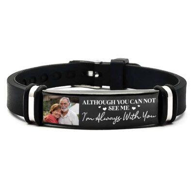 Personalized Photo Memorial Bracelet - I'm Always With You Custom Picture Name Bracelets