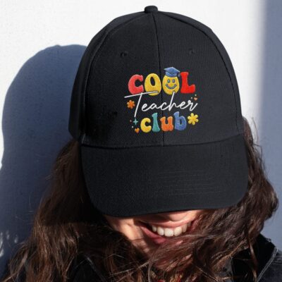 Alternative view of Cool Teachers Club Embroidered Twill Hat Adjustable Cap For Men Women - Accessory Gifts For Teacher
