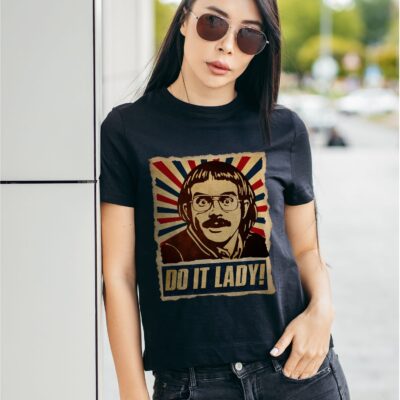 Alternative view of Do It Lady Funny Chit Humour Vintage Retro T-Shirt