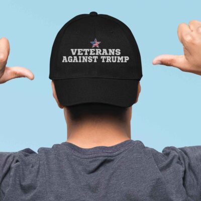 Veterans Against Trump Funny Political Embroidered Twill Hat Adjustable Cap For Men Women