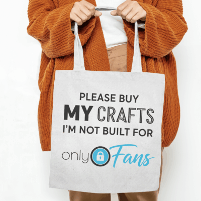 Alternative view of Please Buy My Crafts I'm Not Built for Only Fan Tote Bag