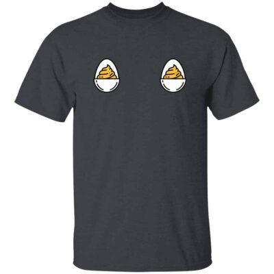 Retro Funny Thanksgiving Dinner Bad Day to Be a Deviled Egg T-Shirt for Women, Dark Heather, Unisex T-Shirt