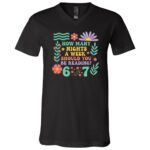 How Many Night A Week Reading 6-7 T-Shirt - Funny Reading Six Seven Meme Book Lover 67 Shirt, Black, V-Neck T-Shirt