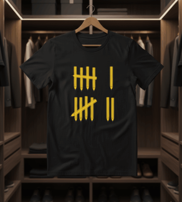 Alternative view of Funny Six Seven 67 Meme Tally Marks 6 7 Numbers Pencil Math T-Shirt for Men Women Kids
