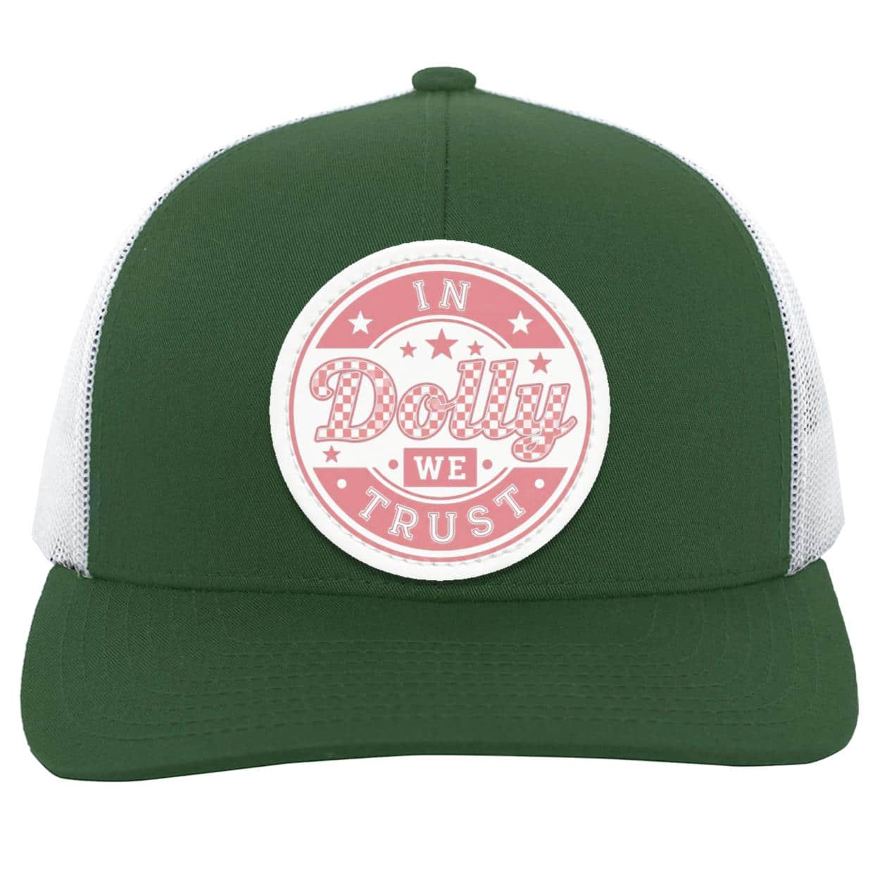 104C Trucker Snap Back, Dark Green/White,