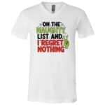 Funny Meme I Survived 67 Days of School Six Seven Christmas T-Shirt, White, V-Neck T-Shirt