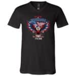 250 Years American 1776 2026 250th USA Birthday Flag Vintage T-Shirt - V-Neck Shirt, Black, V-Neck T-Shirt