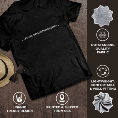 Alternative view of Will You Come to My Cottage This Summer T-Shirt - V-Neck Shirt