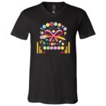 100 Days of School Coquette Smarter T-Shirt For Men Women Youth Kid, Black, V-Neck T-Shirt