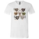 Hunting Valentine Love Heart Deer Funny T-Shirt - V-Neck shirt, White, V-Neck T-Shirt Hunting Valentine Love Heart Deer Funny T-Shirt - V-Neck shirt, White, V-Neck T-Shirt
