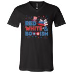 Red White & Bookish USA Flag Patriotic 4th Of July T-Shirt - V-Neck Shirt, Black, V-Neck T-Shirt Red White & Bookish USA Flag Patriotic 4th Of July T-Shirt - V-Neck Shirt, Black, V-Neck T-Shirt