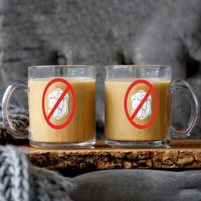 Alternative view of No ICE Protest Symbol Anti Immigration Enforcement Clear Glass Mug