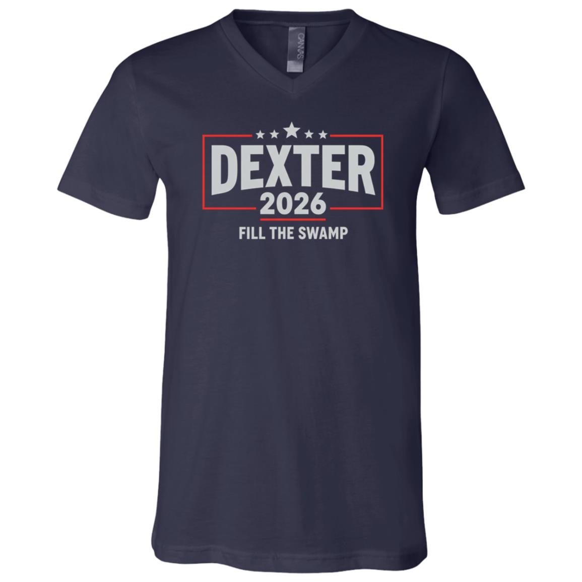 Dexter 2026 T-Shirt - V-Neck Shirt, Navy, V-Neck T-Shirt Dexter 2026 T-Shirt - V-Neck Shirt, Navy, V-Neck T-Shirt