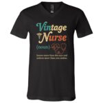 Vintage Nurse Definition Know More Than She Says T-Shirt - V-Neck Shirt, Black, V-Neck T-Shirt Vintage Nurse Definition Know More Than She Says T-Shirt - V-Neck Shirt, Black, V-Neck T-Shirt