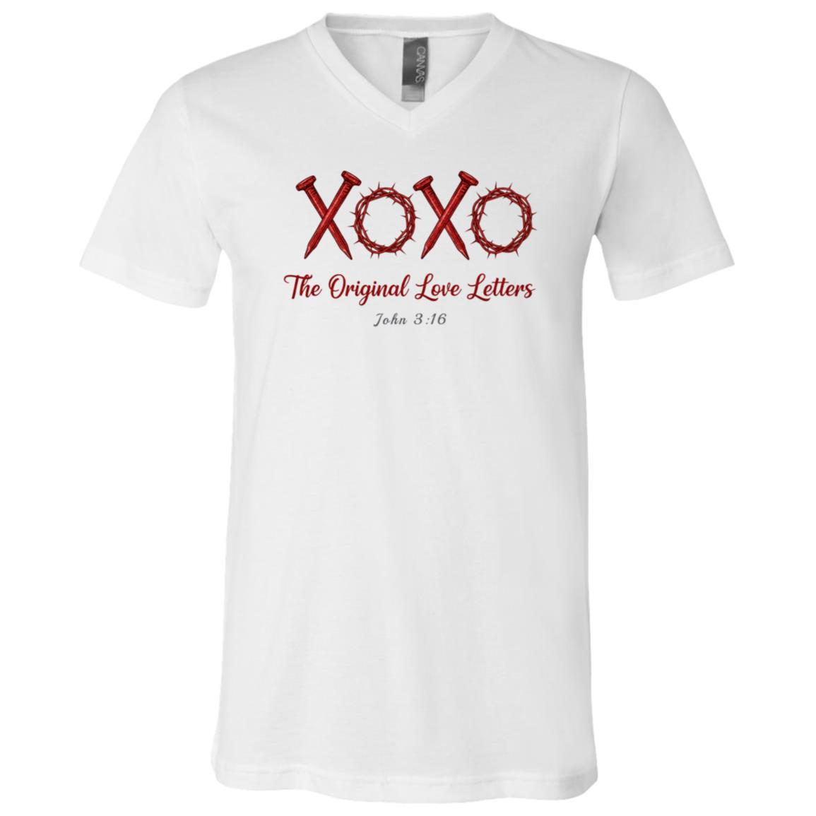 XoXo The Original Love Letters Jesus Christian Easter T-Shirt - V-Neck Shirt, White, V-Neck T-Shirt XoXo The Original Love Letters Jesus Christian Easter T-Shirt - V-Neck Shirt, White, V-Neck T-Shirt