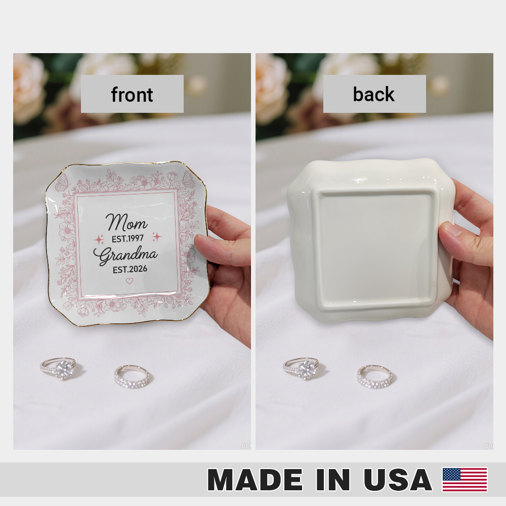 Mom Grandma Dish Pink MK 3