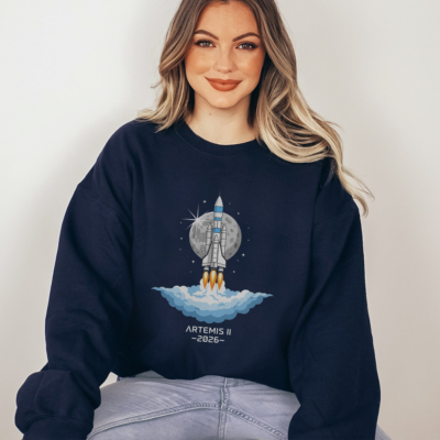Alternative view of Artemis II Back to the Moon 2026 Hoodie - Sweatshirt - Long Sleeve