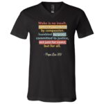 Woke Is No Insult Shirt, Inspirational Equality Quote Tee, Compassion Justice Graphic Shirt, Black, V-Neck T-Shirt