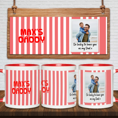 Alternative view of Personalized Dad Photo Mug – Custom Father’s Day Gift for New Dad, First Father’s Day Coffee Mug