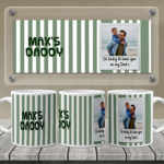 Lucky Dad Full Print Mug Green 1