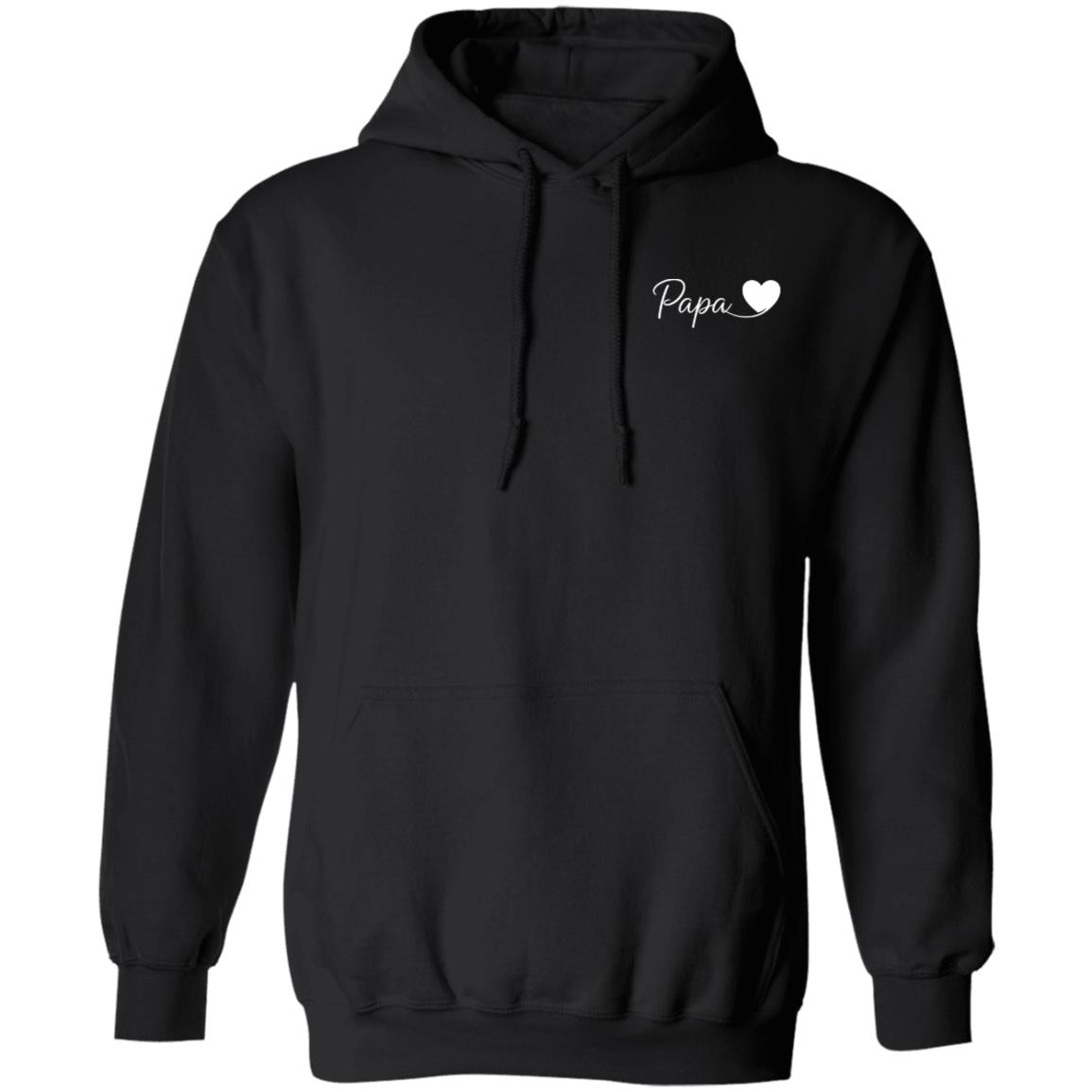 Personalized Embroidered Father Papa Sweatshirt, Father's Day Gift, New Dad Gift,, Black, Hoodie