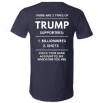 Trump Supporters Shirt, Funny Anti Trump Back Print T-Shirt, Political Humor Unisex and V-Neck Tee, Navy, V-Neck T-Shirt Trump Supporters Shirt, Funny Anti Trump Back Print T-Shirt, Political Humor Unisex and V-Neck Tee, Navy, V-Neck T-Shirt