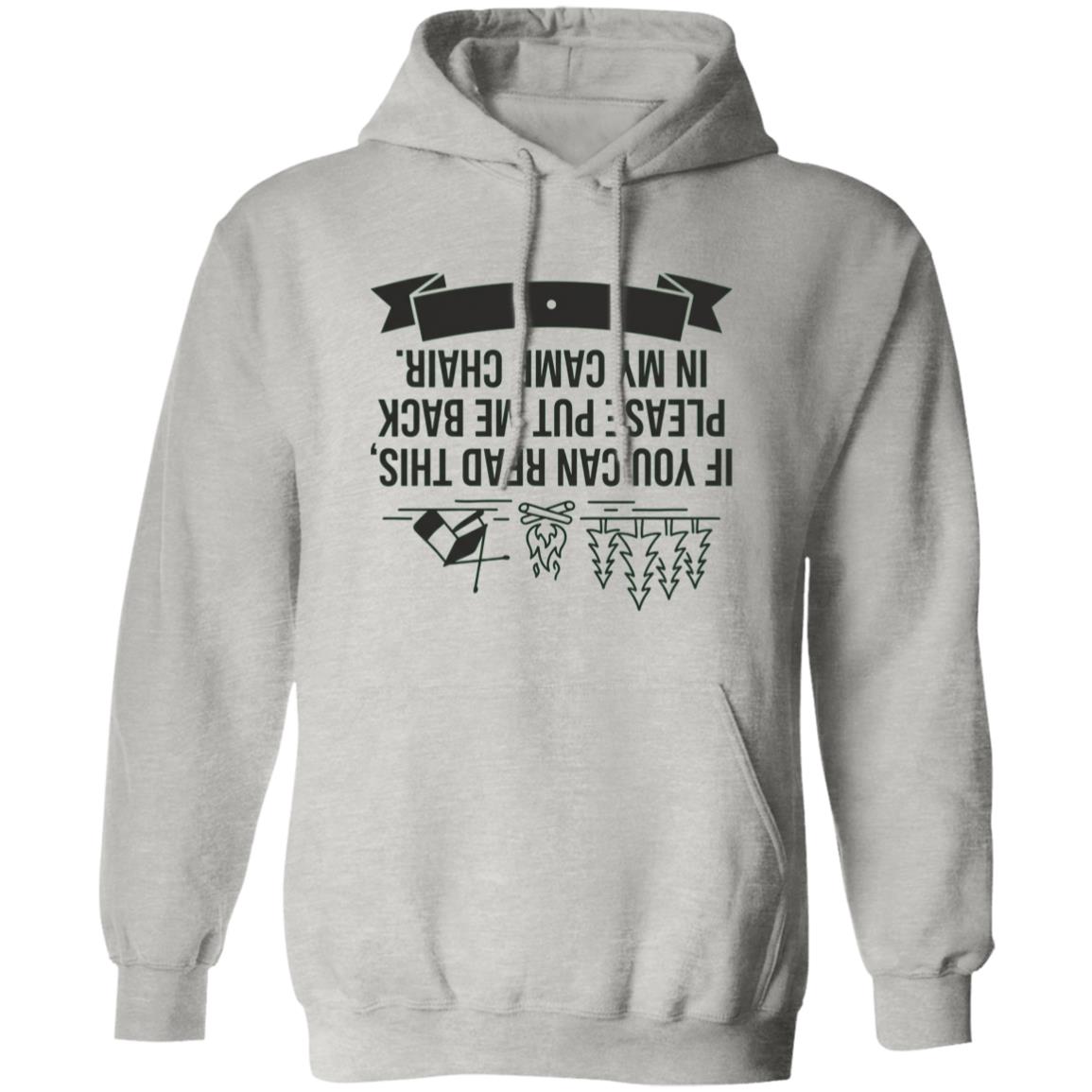 If You Can Read This Put Me Back In My Camp Chair Hoodie, Funny Camping Long Sleeve, Ash, Hoodie If You Can Read This Put Me Back In My Camp Chair Hoodie, Funny Camping Long Sleeve, Ash, Hoodie