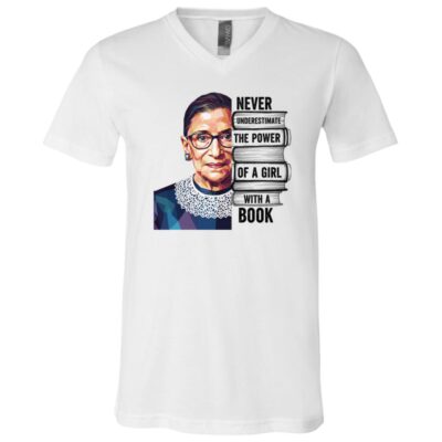 Bella + Canvas Unisex Jersey SS V-Neck T-Shirt, White, V-Neck T-Shirt