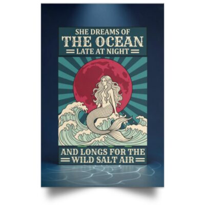 Satin Portrait Poster, White, Unframed Poster