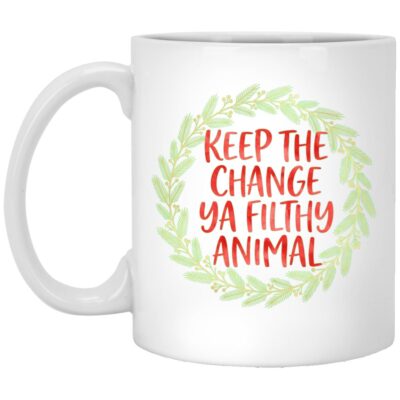 Keep the Change Ya Filthy Animal Mug - Color Changing Mug, White, 11 oz. White Mug
